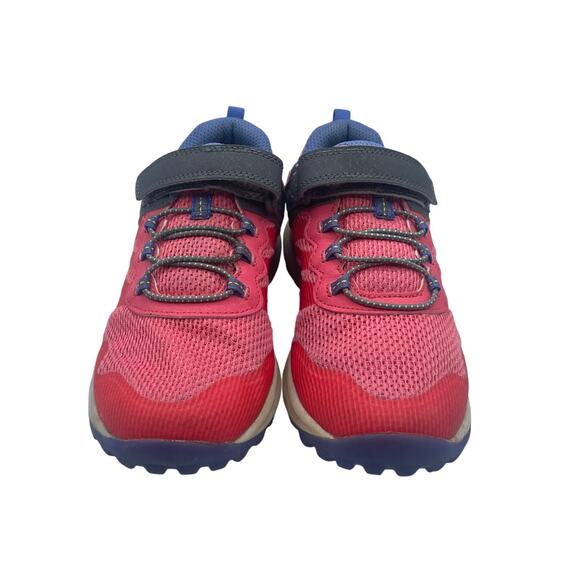 Merrell Nova Sneakers Shoes Hiking Pink Blue Hook Loop Girls Kids 3.5 - Picture 4 of 8